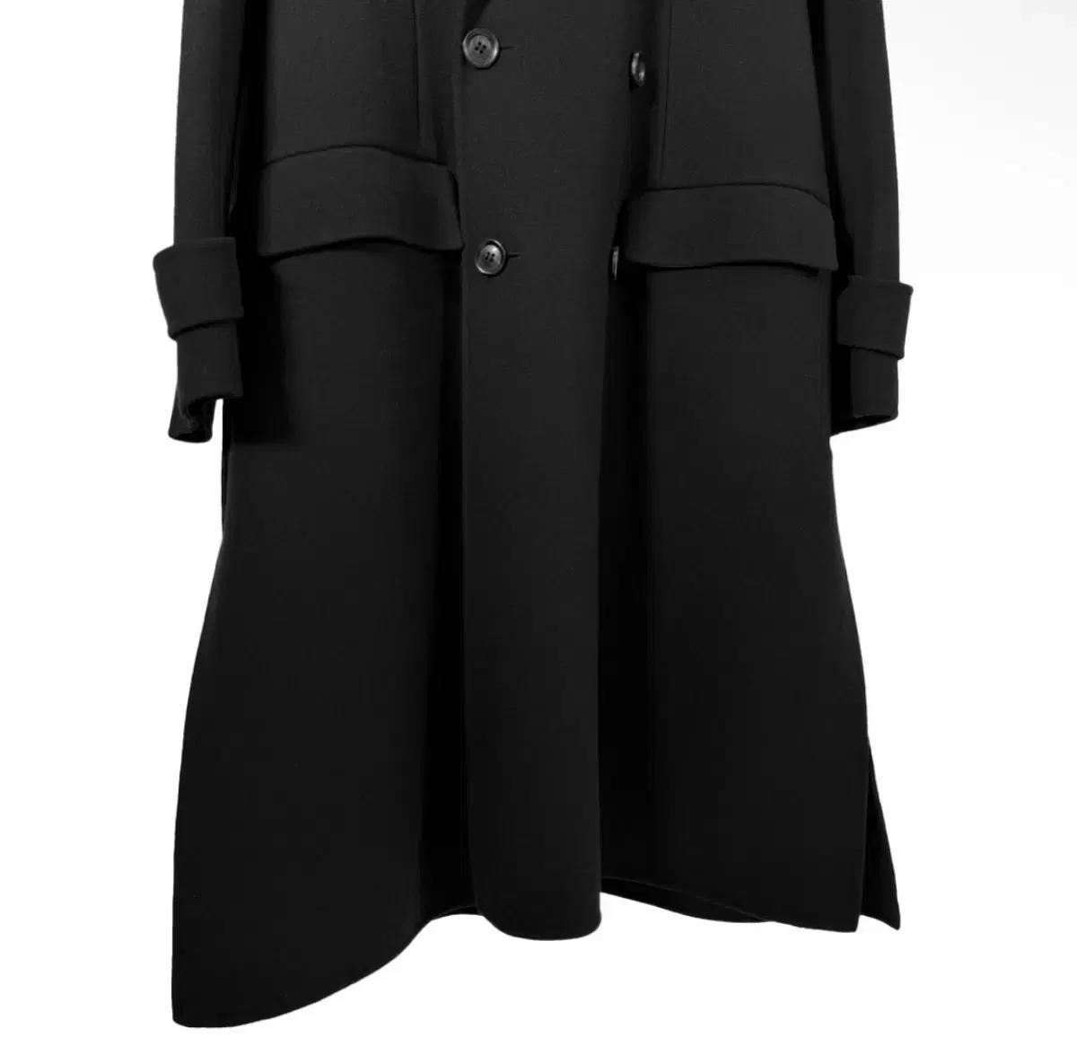 [5% 할인] [48] 준지 20fw 남성 핸드메이드 울 맥시 오버핏 더블 코트 블랙 8