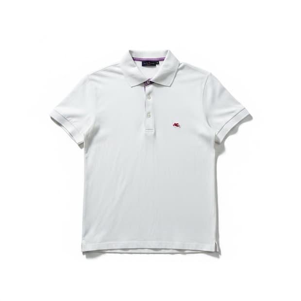 Etro 화이트 카라 반팔 44 2