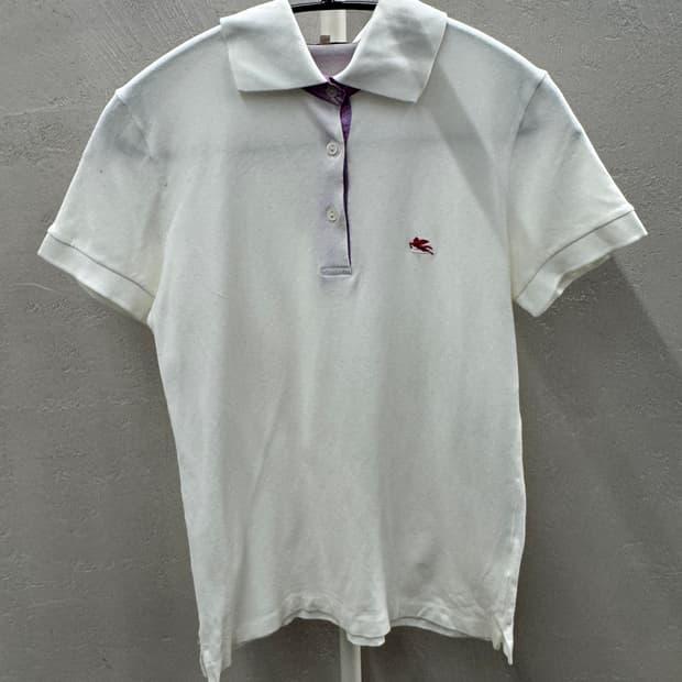 Etro 화이트 카라 반팔 44 3