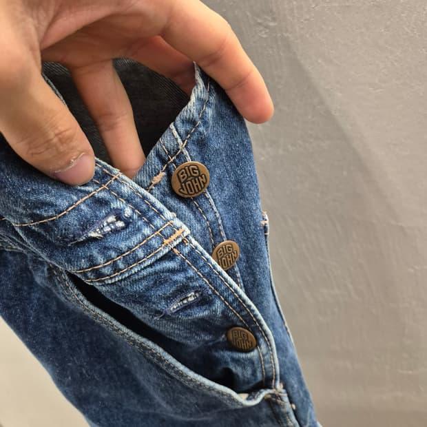 빅존 데님 멜빵바지 32인치 7