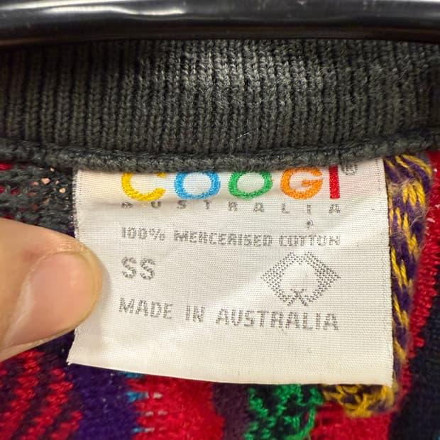 빈티지 쿠지 Coogi 케이블 가디건 SS 5
