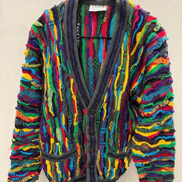 빈티지 쿠지 Coogi 케이블 가디건 SS 3