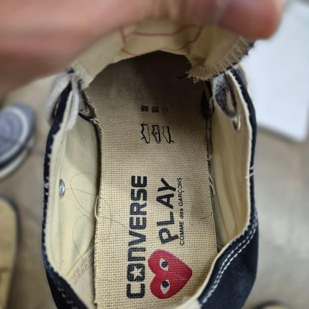 꼼데가르송 X 컨버스 척 70 로우 220 9