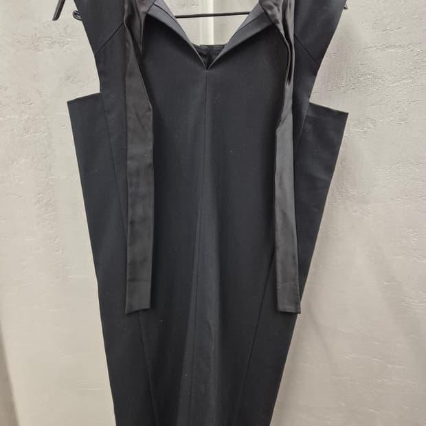 STEFANEL 블랙 플리츠 원피스 85 4