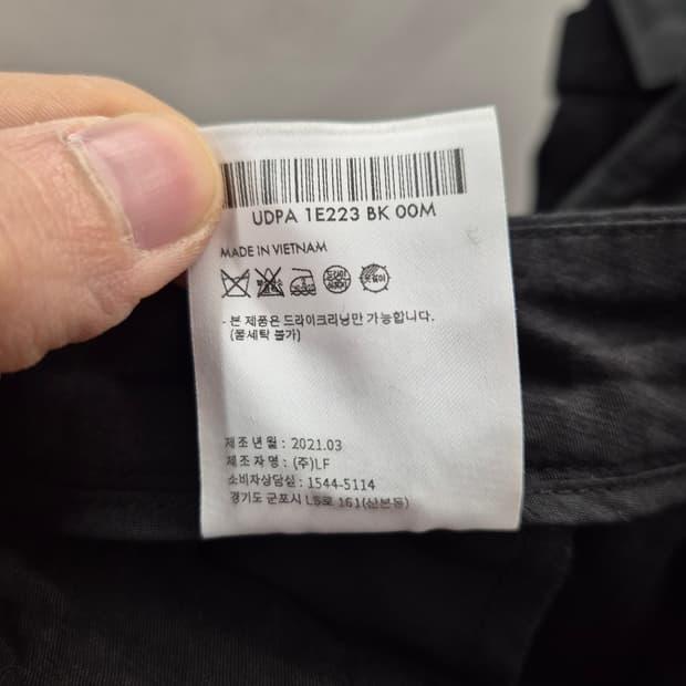 던스트 블랙 리넨 블렌드 핀턱 반바지 M 7