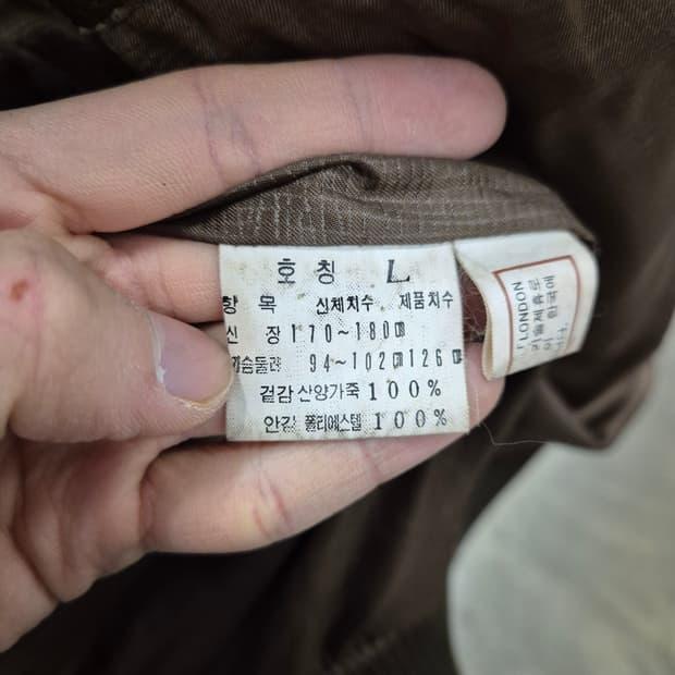 런던포그 양가죽 퍼카라 자켓 L 6