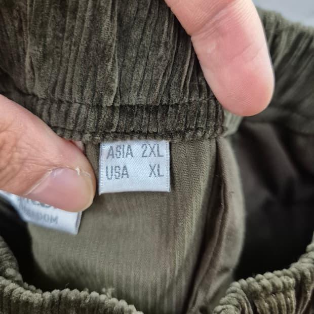 그라미치 코듀로이 팬츠 카키 USA XL 10