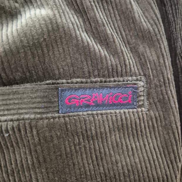 그라미치 코듀로이 팬츠 카키 USA XL 5