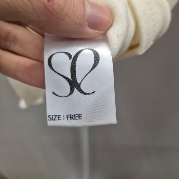 SETSETSET 아이보리 슬리브리스 FREE 8