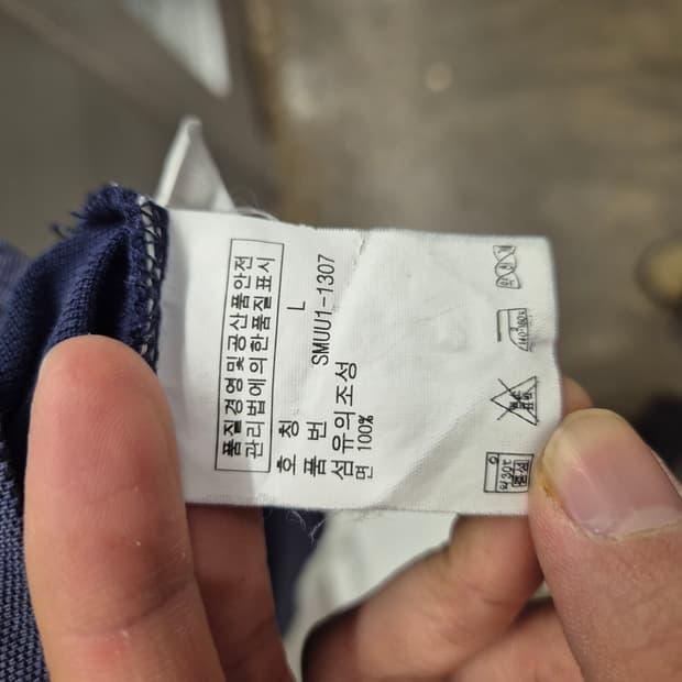 폴로 랄프로렌 네이비 색있는로고 반팔 폴로셔츠 L 9