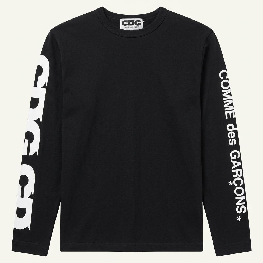 꼼데가르송 CDG 롱슬리브 티셔츠 블랙 S 1