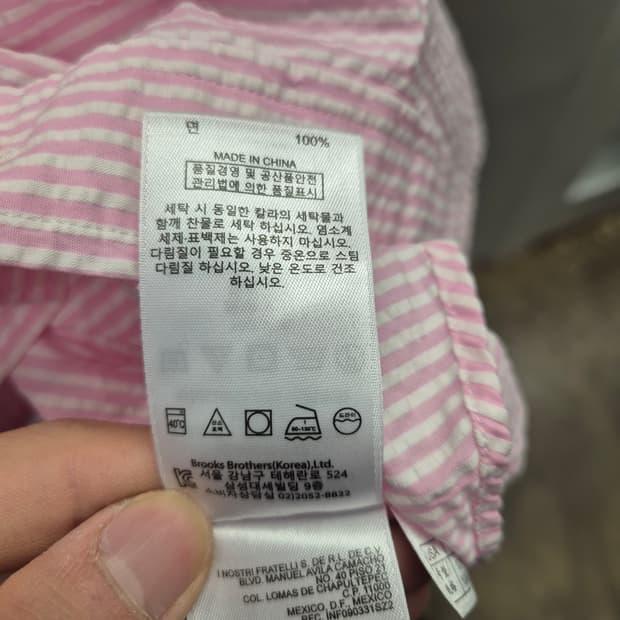 브룩스브라더스 핑크 옥스포드 셔츠 M 7