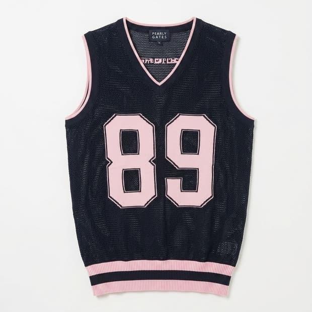 PEARLY GATES 네이비 89 니트 조끼 1 2