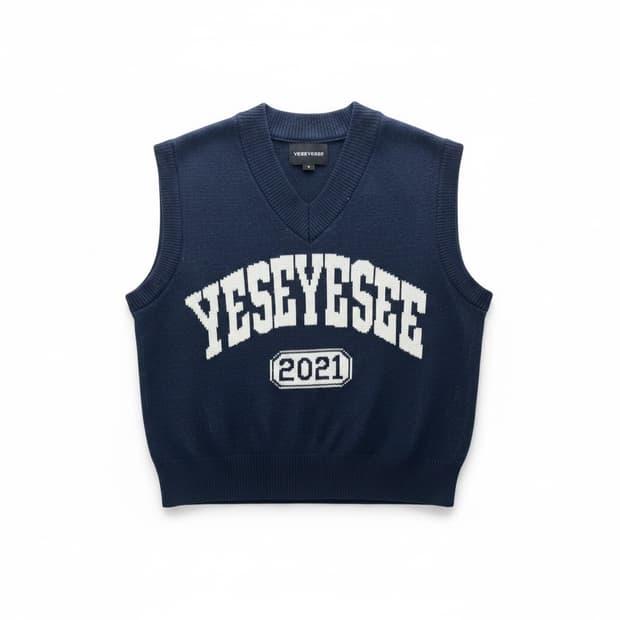 YESEEYESEE 네이비 니트 조끼 M 2