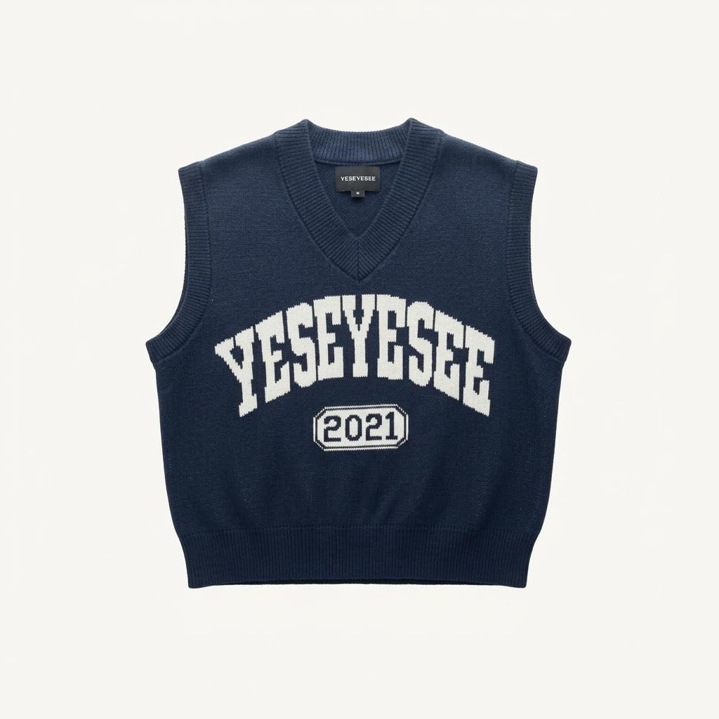 YESEEYESEE 네이비 니트 조끼 M 1