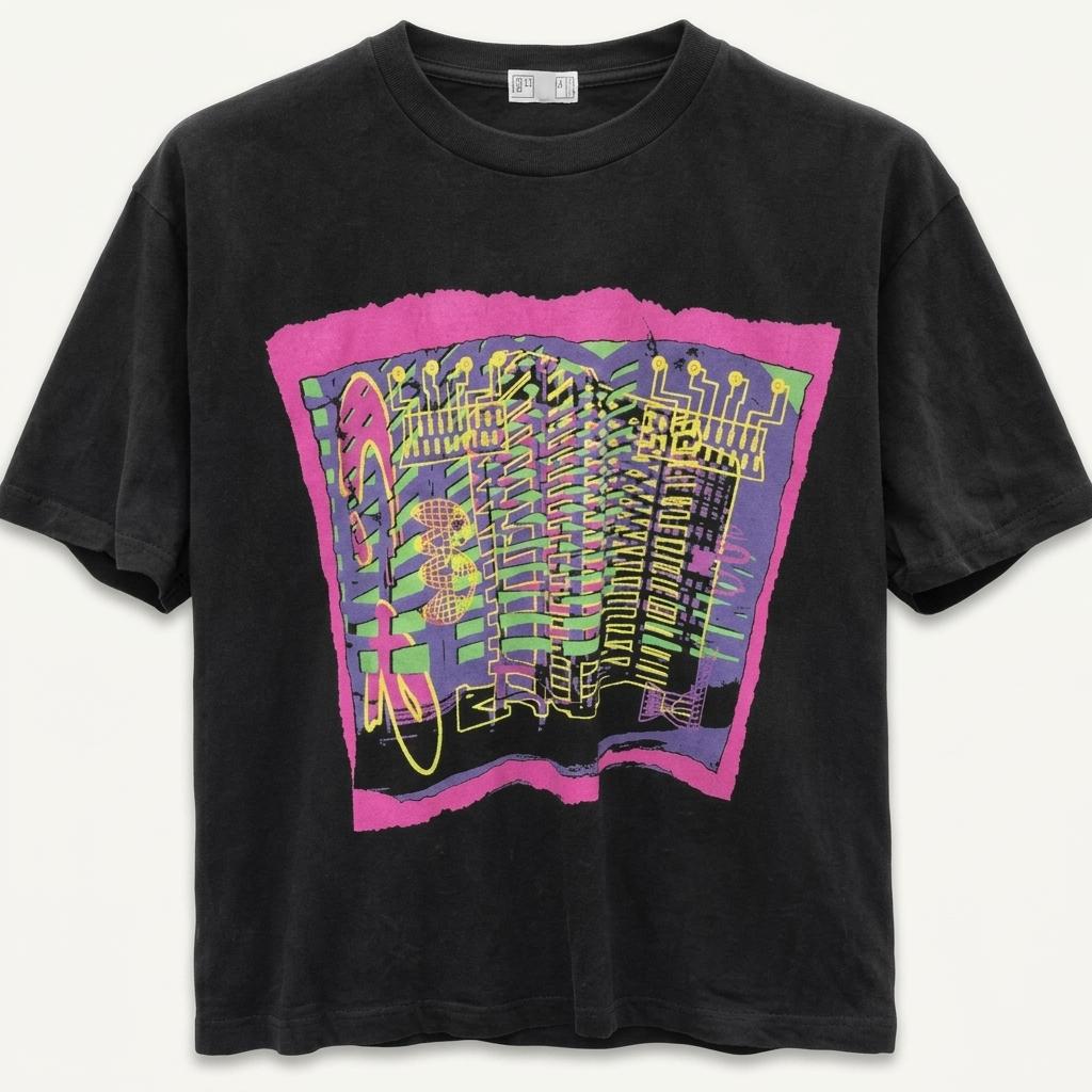 CAV EMPT 블랙 그래픽 반팔 티셔츠 L 1