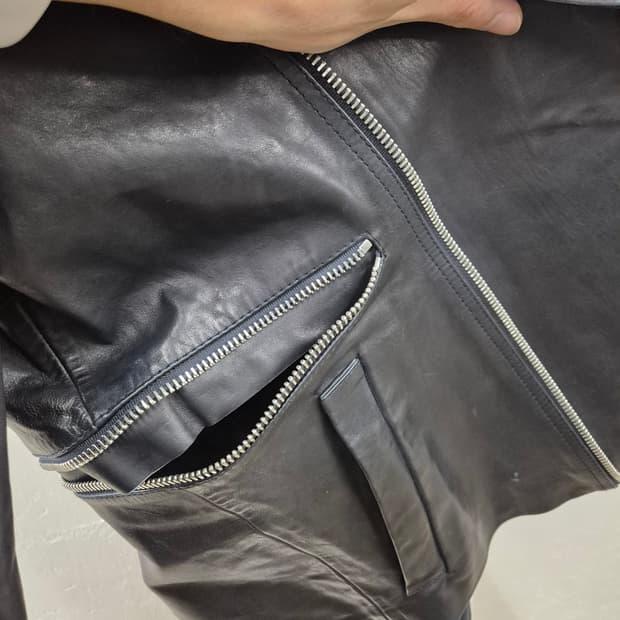 디젤 블랙골드 가죽 라이더 자켓 44 6