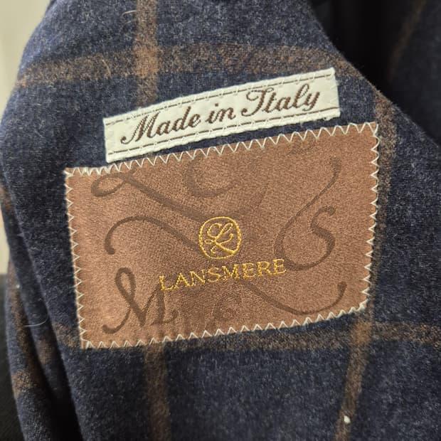 란스미어 LANS MERE 체크 자켓 (Made in Italy) 100 6