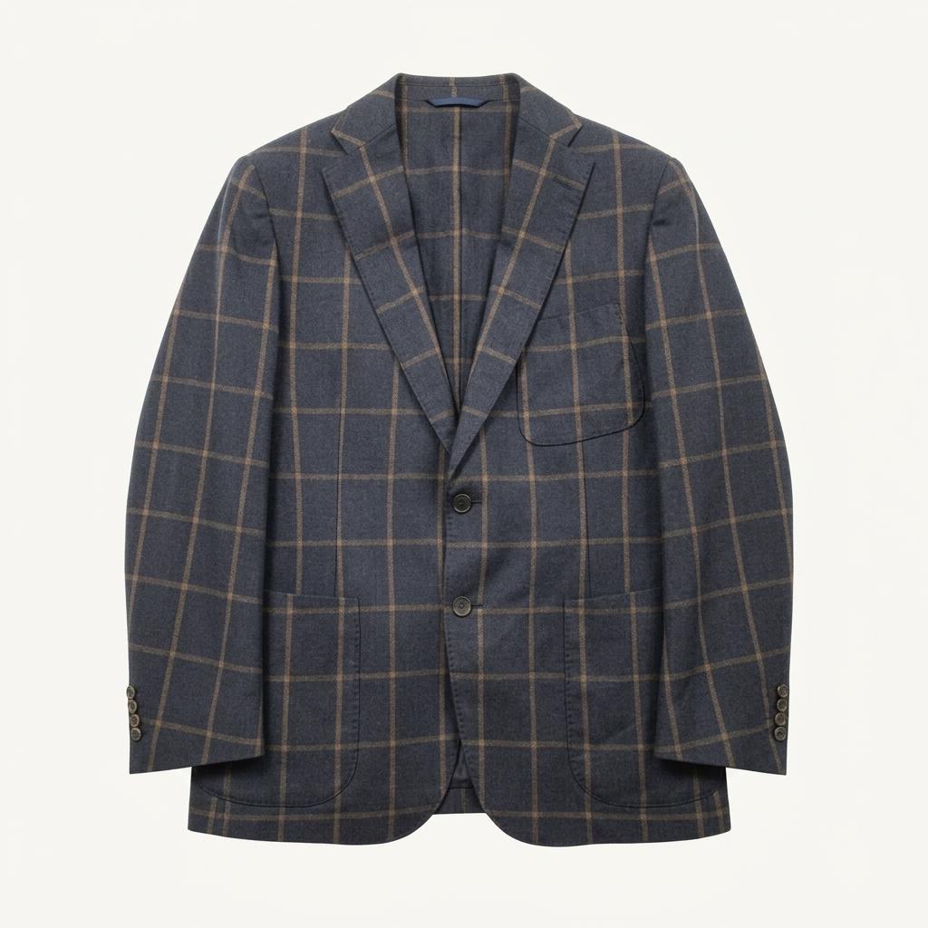란스미어 LANS MERE 체크 자켓 (Made in Italy) 100 1