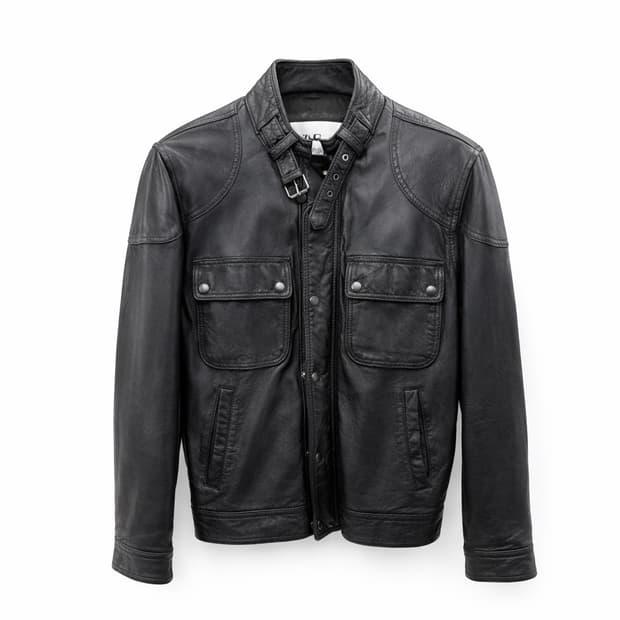 ZARA 블랙 양가죽 자켓 M 2