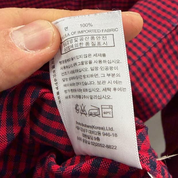 브룩스 브라더스 블랙플리스 체크 셔츠 6
