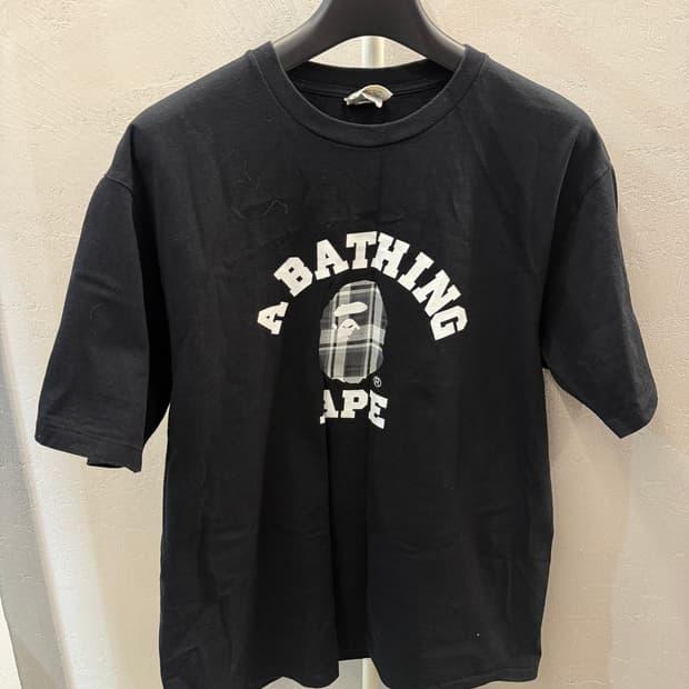 베이프 컬리지 반팔 티셔츠 블랙 2XL 3