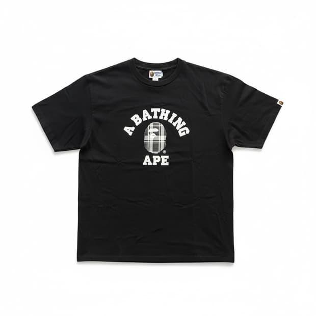 베이프 컬리지 반팔 티셔츠 블랙 2XL 2