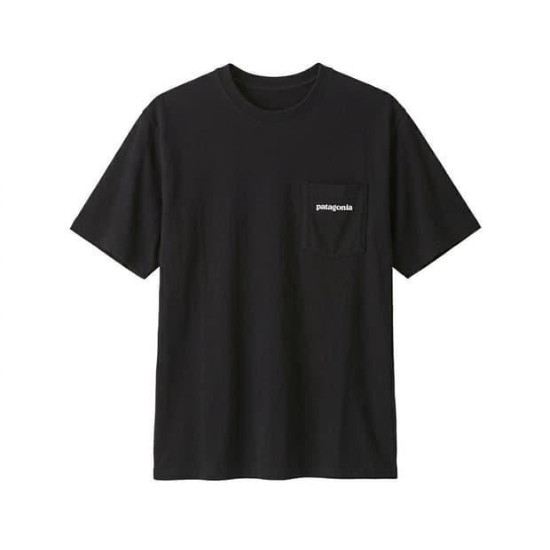 파타고니아 블랙 포켓 반팔티 S 2