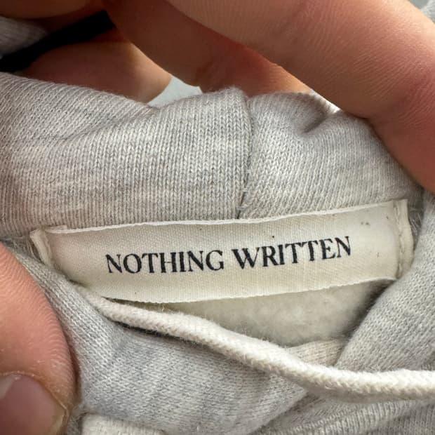 Nothing Written 회색 후드티 4
