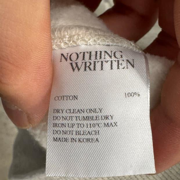 Nothing Written 회색 후드티 5
