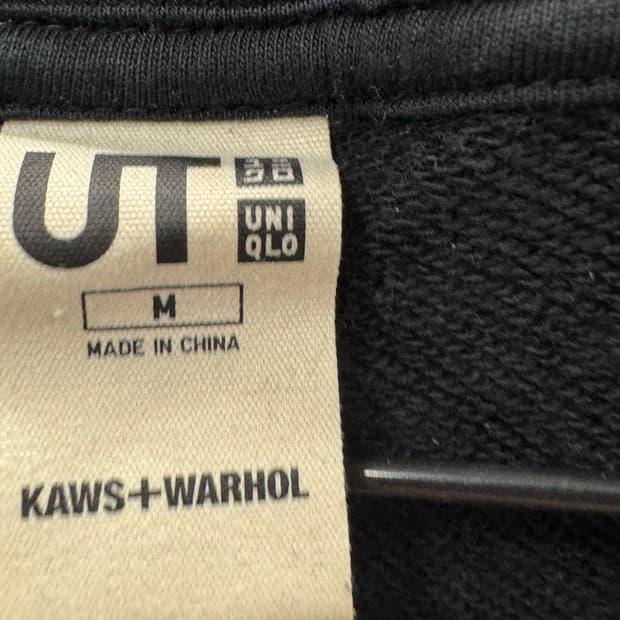 유니클로 UT KAWS+WARHOL 맨투맨 M 4