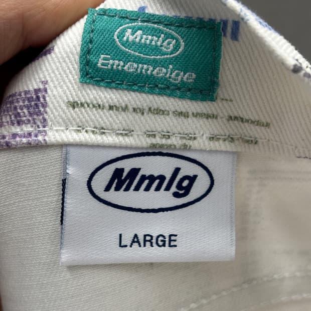Mmlg 영수증 프린팅 바지 L 6