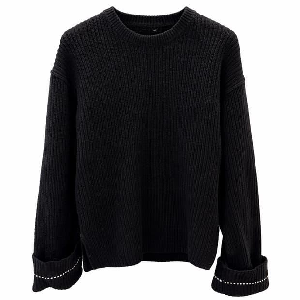 MAISON MINED 블랙 니트 M사이즈 2