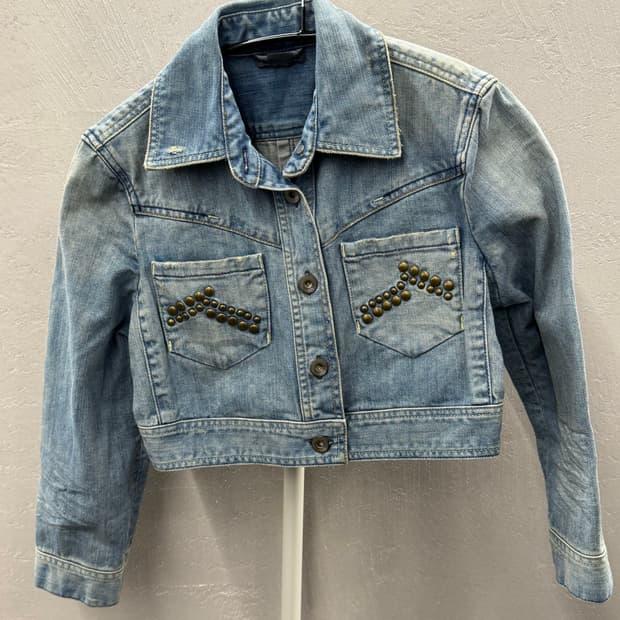 Armani Exchange 크롭 데님 자켓 S 3