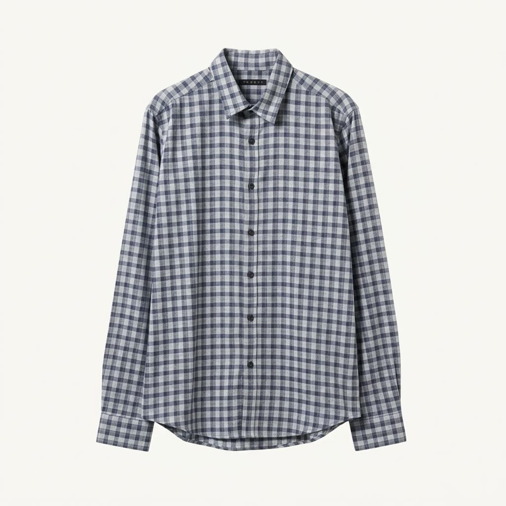 Theory 남성 체크 셔츠 S 1