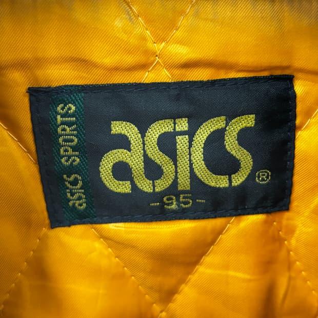 Asics 90s 베스킷볼 로고 카우레더 울 바시티 자켓 95 5