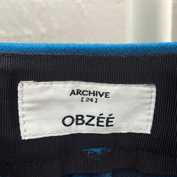 OBZEE 아카이브 랩 디테일 팬츠 블루 64-92 5