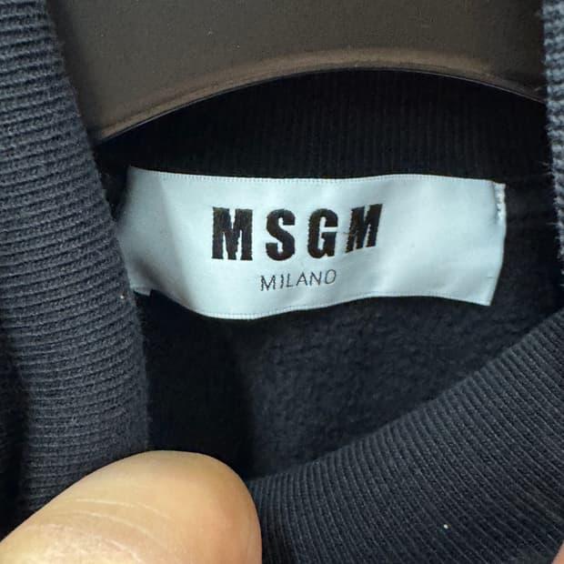 MSGM 터틀넥 맨투맨 블랙 S 4