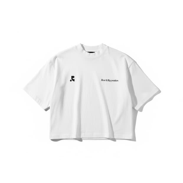 Rest & Recreation 크롭 티셔츠 화이트 2