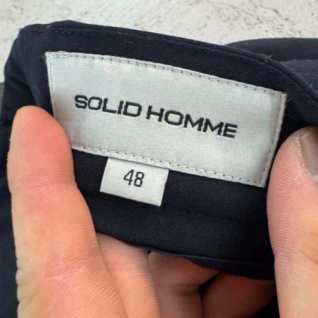 Solid homme 네이비 슬랙스 정장바지 남성 32 5