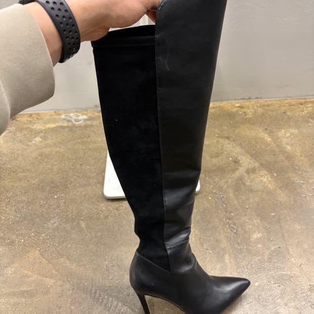aldo 블랙 롱부츠 힐 230mm 5