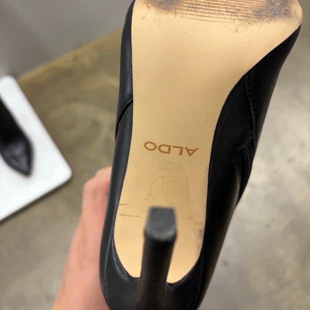 aldo 블랙 롱부츠 힐 230mm 7