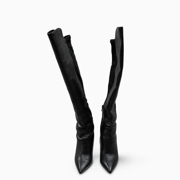 aldo 블랙 롱부츠 힐 230mm 2