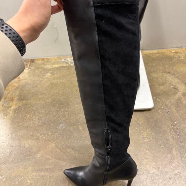 aldo 블랙 롱부츠 힐 230mm 4
