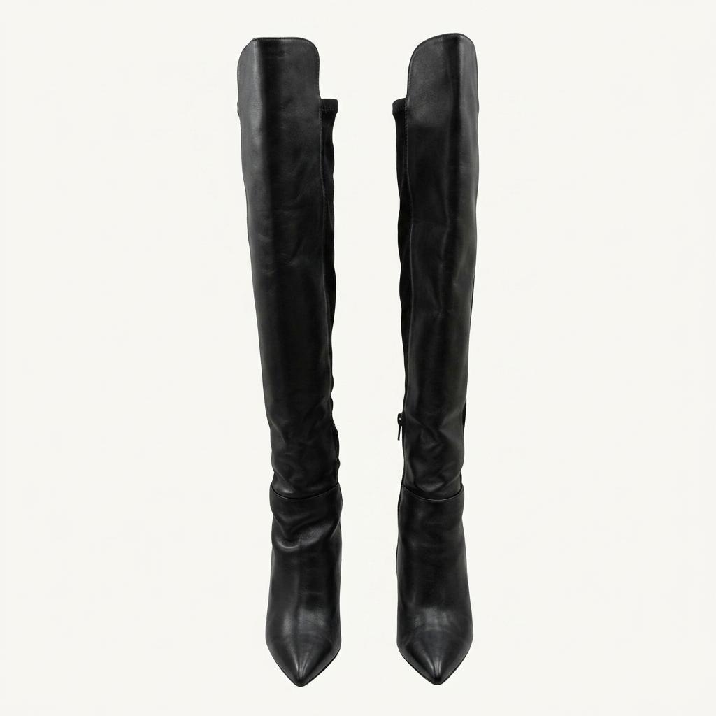 aldo 블랙 롱부츠 힐 230mm 1