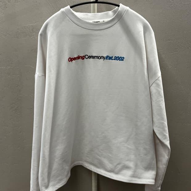 오프닝세레모니 Est.2002 화이트 맨투맨 L 3