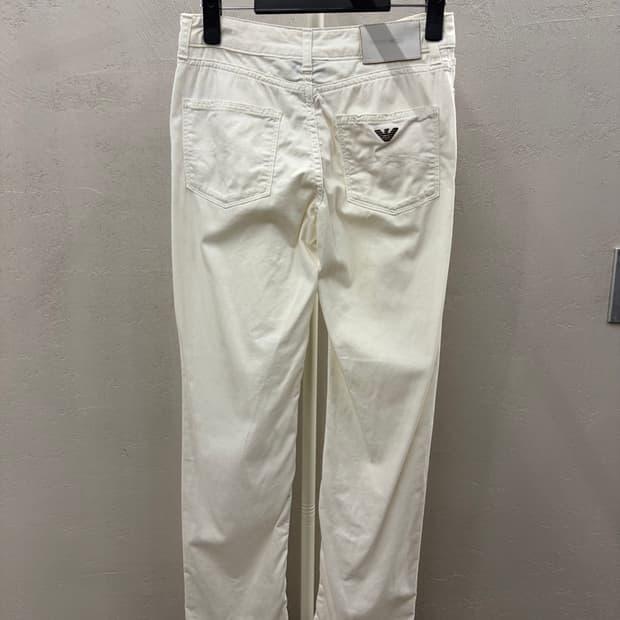 ARMANI 화이트 데님 청바지 XS 8