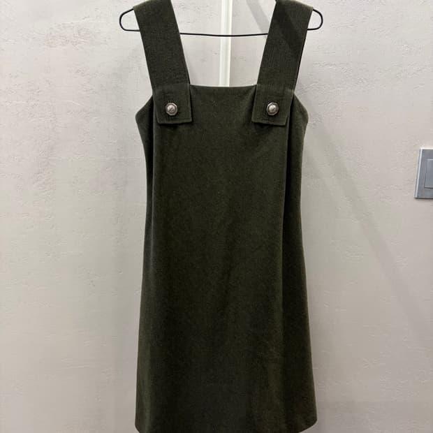 Gianni Versace 멜빵 원피스 올리브 40 3