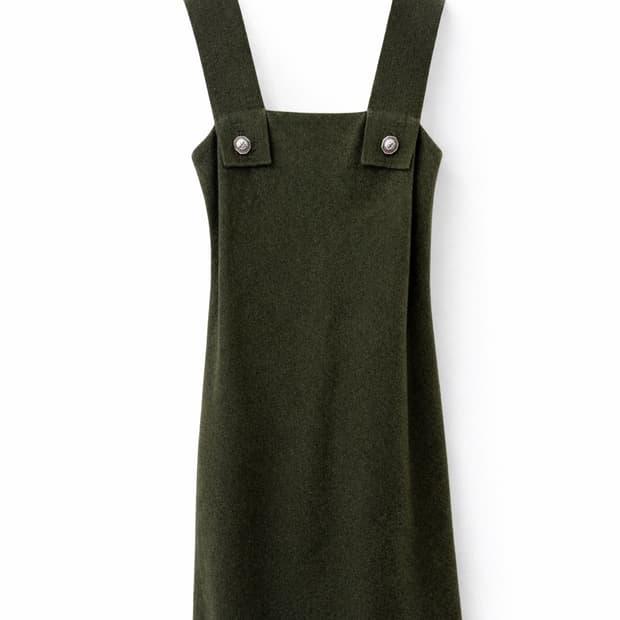 Gianni Versace 멜빵 원피스 올리브 40 2