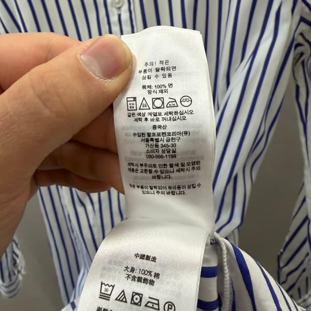 폴로 랄프로렌 스트라이프 셔츠 원피스 0 사이즈 6